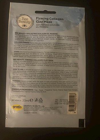 Bee Beauty Kolajen Sıkılaştırıcı Kil Maskesi - Görsel 2