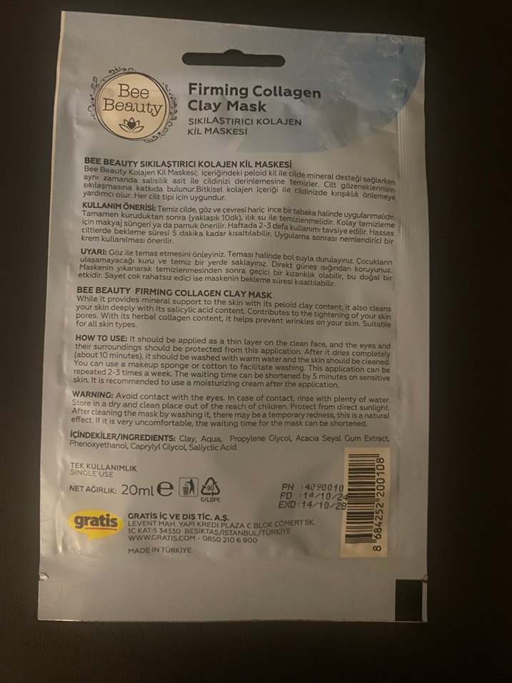 Bee Beauty Kolajen Sıkılaştırıcı Kil Maskesi - Görsel 2