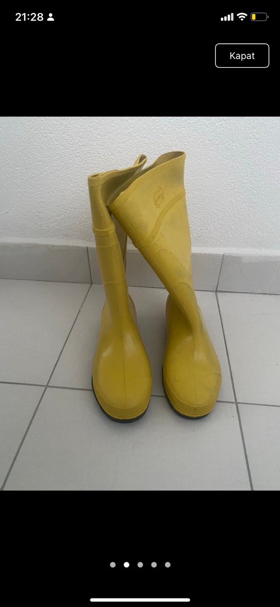 Sarı çizme , emek pvc - Görsel 2