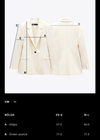diğer Beden kahverengi Renk Zara blazer takım