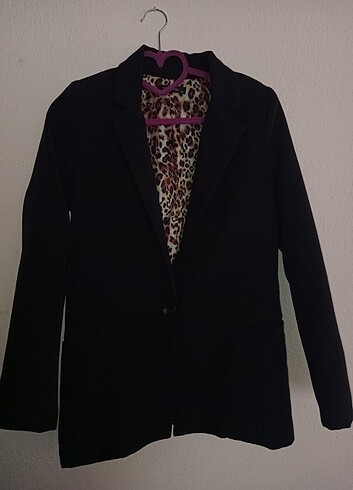 34 Beden Leopar astarlı blazer ceket