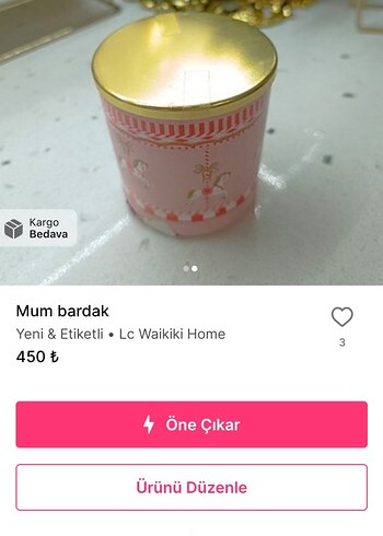 Pembe Mum Bardak LC Waikiki Home - Görsel 2