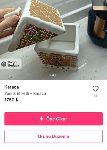 Karaca Kahverengi Dekoratif Ev Biblo - Görsel 2