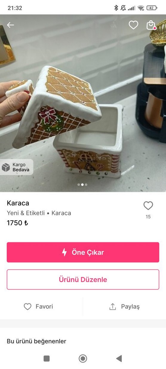 Karaca Kahverengi Dekoratif Ev Biblo - Görsel 2