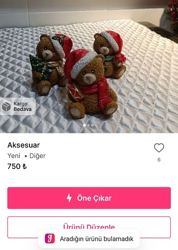 Renkli Kahverengi Ayıcık Figürin Seti - Görsel 2