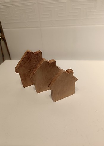 Renkli Ahşap Ev ve Merdane Oyuncak Seti - Görsel 4