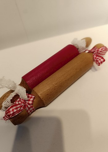 Renkli Ahşap Ev ve Merdane Oyuncak Seti - Görsel 3