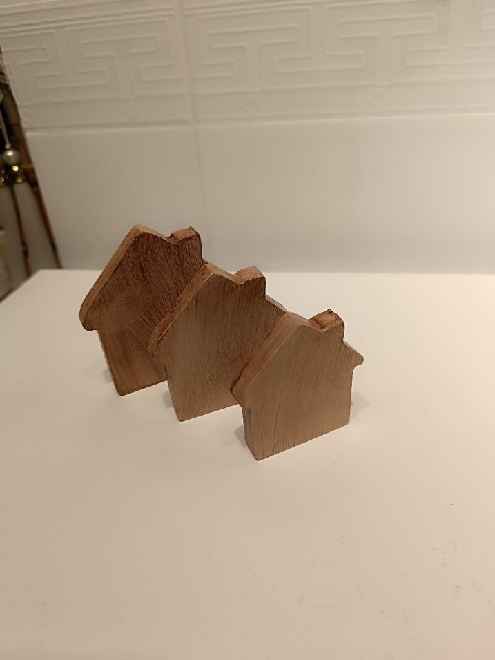 Renkli Ahşap Ev ve Merdane Oyuncak Seti - Görsel 4