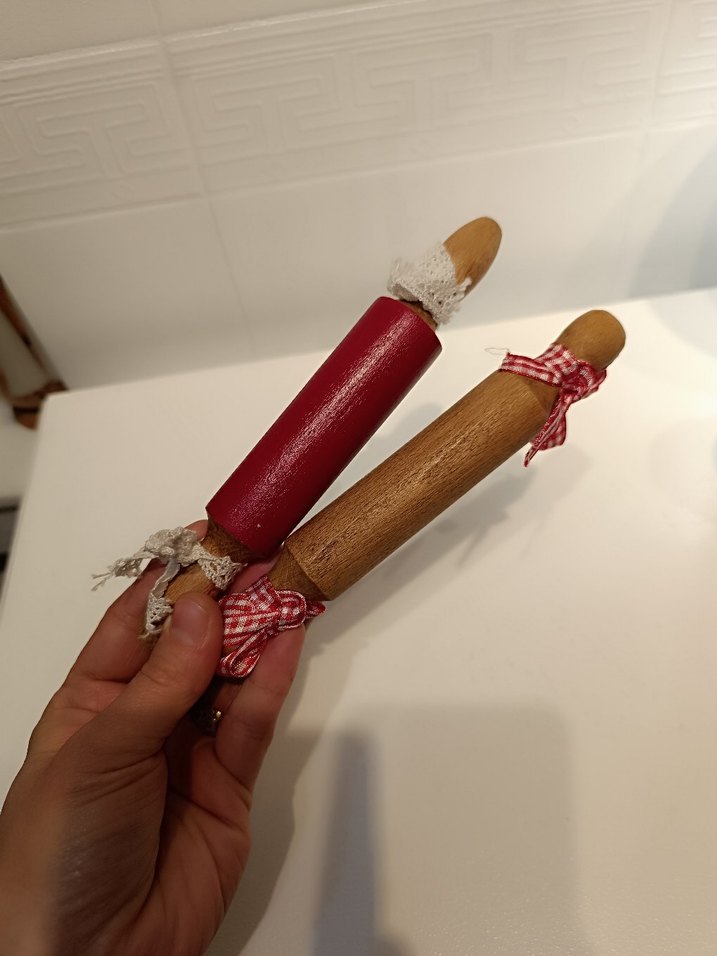 Renkli Ahşap Ev ve Merdane Oyuncak Seti - Görsel 2