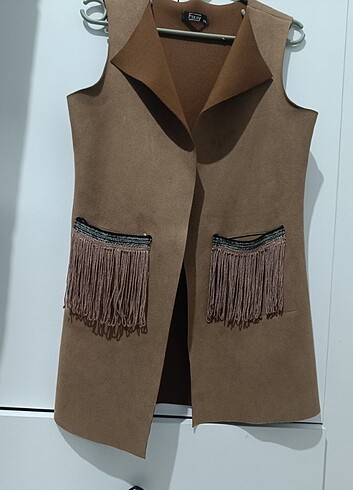 xl Beden camel Renk Taba yelek