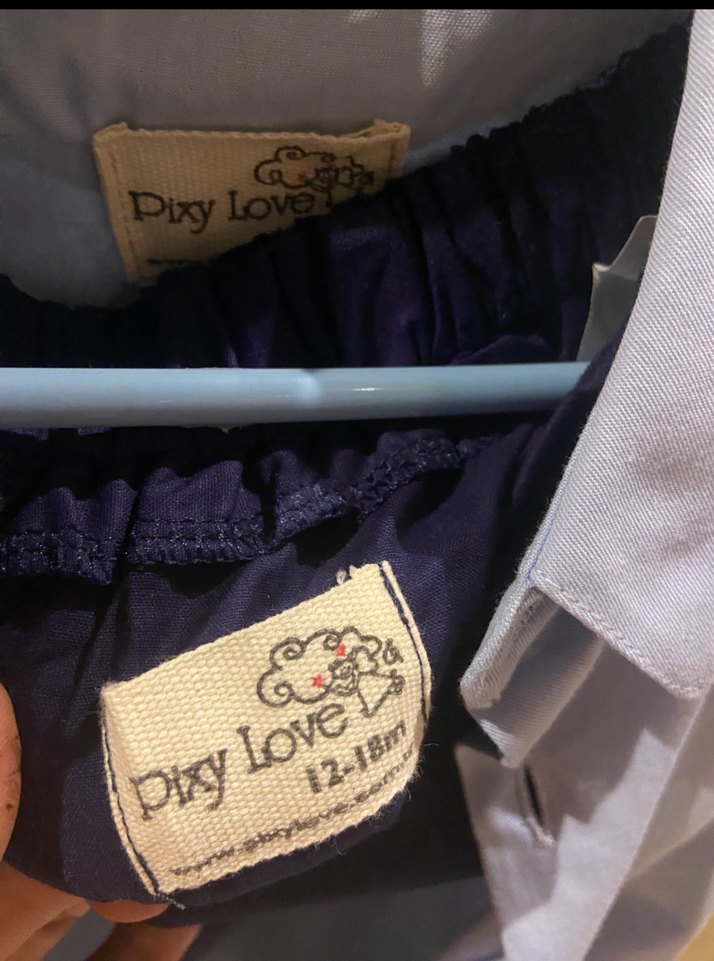 Düğmeli Yaka Mavi Çocuk Gömleği - Görsel 3