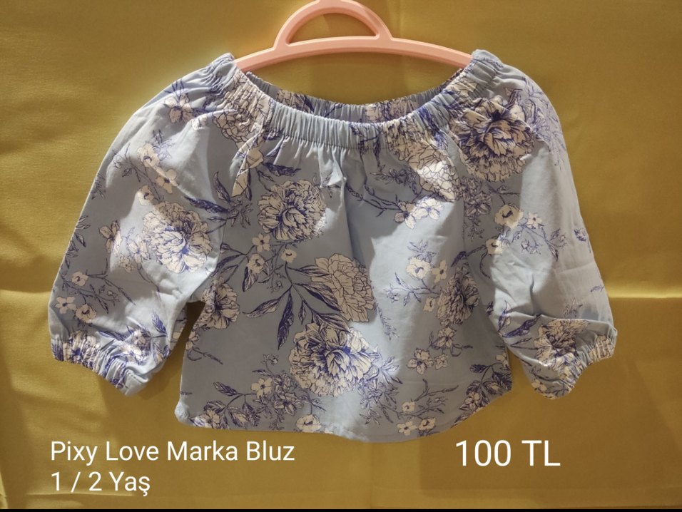 Düğmeli Yaka Mavi Çocuk Gömleği - Görsel 4