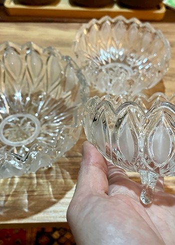 Beyaz Cam  Bohem Çiçek Desenli Sunumluk Seti - Görsel 4