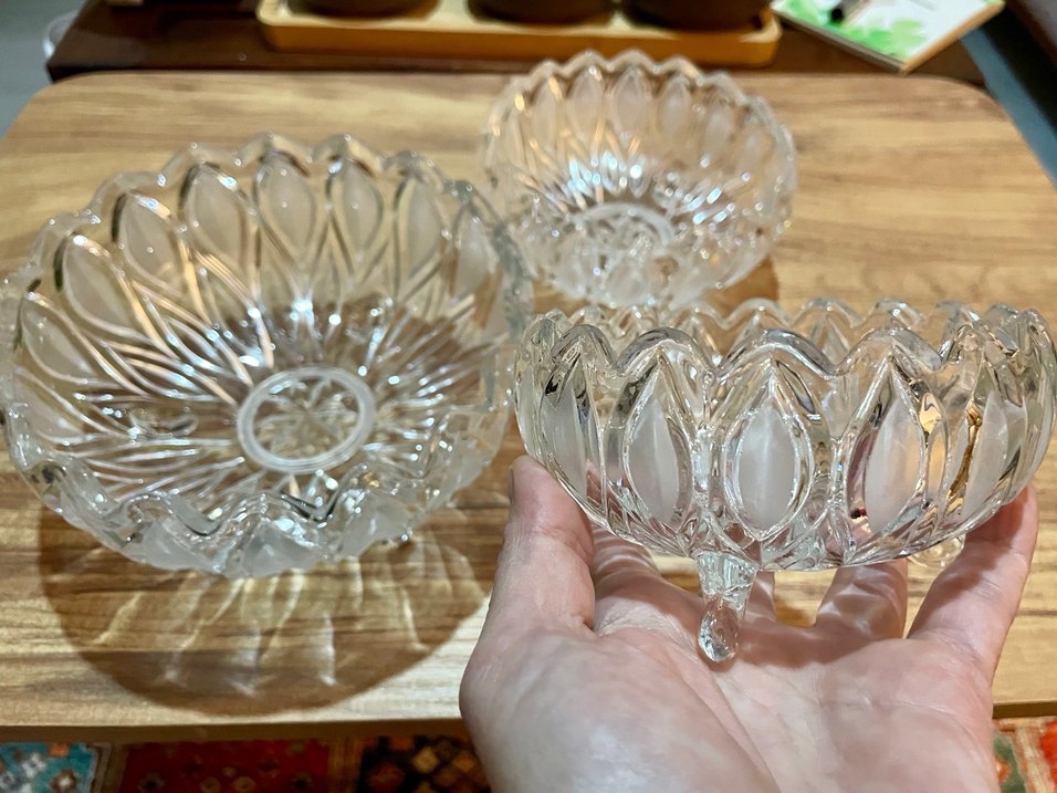 Beyaz Cam  Bohem Çiçek Desenli Sunumluk Seti - Görsel 4