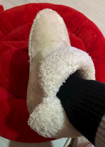 Kızlar için Beyaz Kürklü Sıcak Terlik - Görsel 5