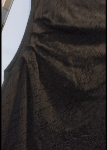 Siyah, Uzun Kollu, Kayık Yaka Kadın Elbise - Görsel 3