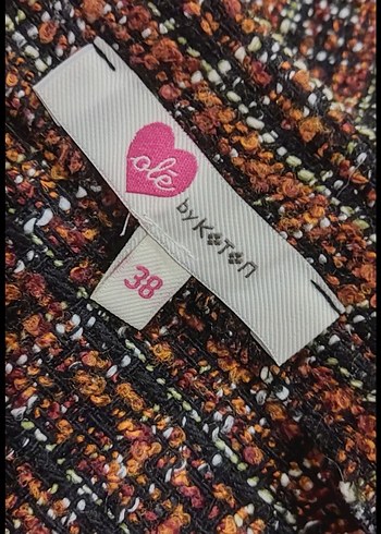 Kahverengi Örgü Kadın Mini Elbise - Görsel 3