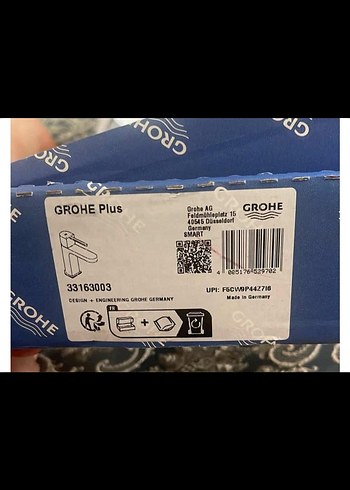GROHE Plus Gri Musluk Parçası