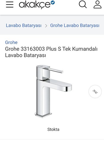 GROHE Plus Gri Musluk Parçası - Görsel 2
