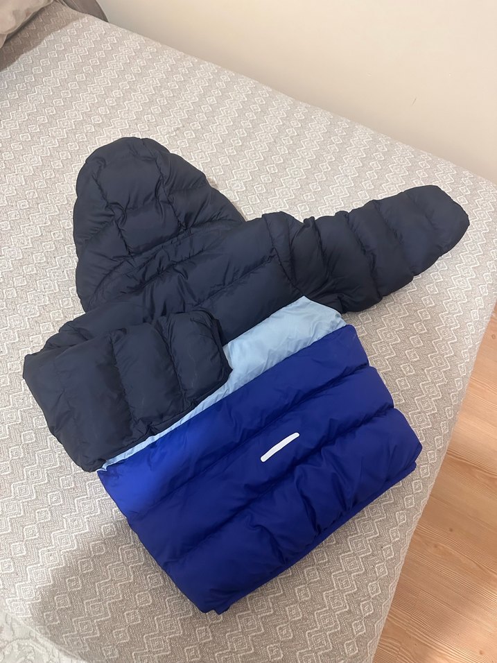 Erkek Çocuk Mavi Kapüşonlu Mont 4-6 yaş - Görsel 3