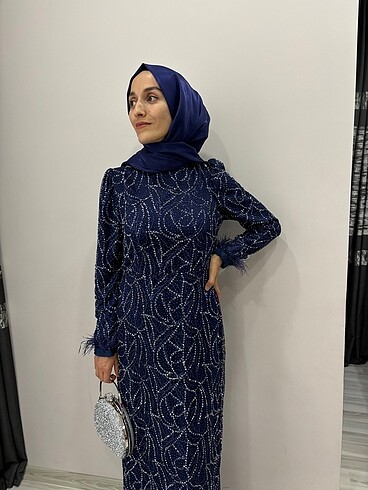 38 beden tesettür kiralık abiye - Görsel 4