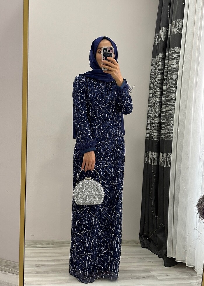 38 beden tesettür kiralık abiye - Görsel 2