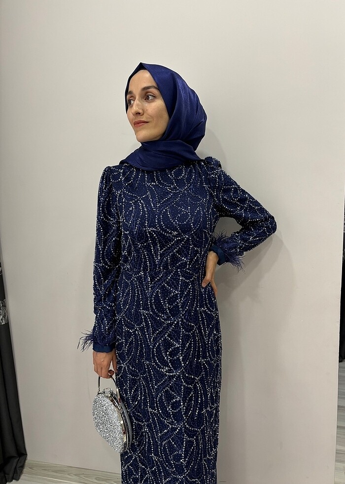 38 beden tesettür kiralık abiye - Görsel 4