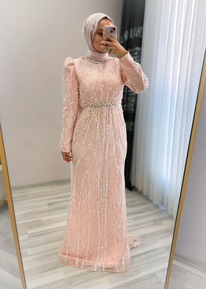 36/38/40/beden uyumlu kiralık abiye - Görsel 4