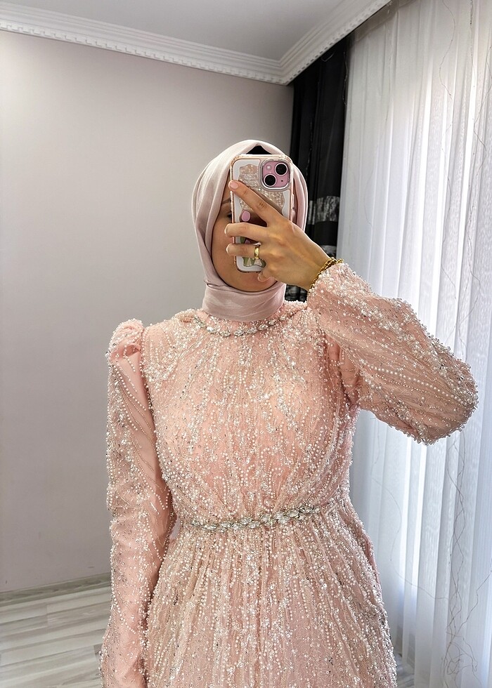 36/38/40/beden uyumlu kiralık abiye - Görsel 5