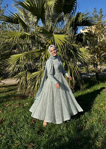 Prenses model tesettür abiye - Görsel 3