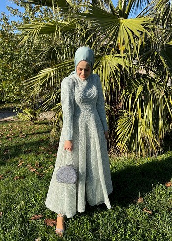 Prenses model tesettür abiye - Görsel 5