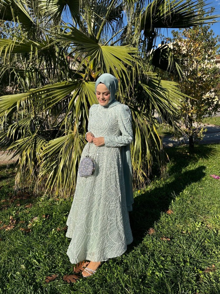 Prenses model tesettür abiye - Görsel 2