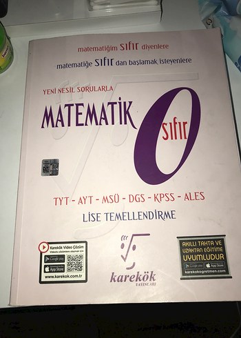 Matematik Sıfır TYT-AYT Lise Temel Kitabı