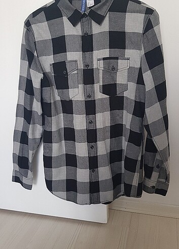 H&M UZUN KOLLU GÖMLEK