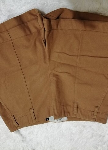 36 Beden camel Renk Kumaş şort