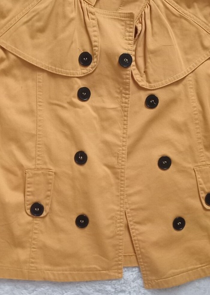 kısa trençkot - Görsel 3