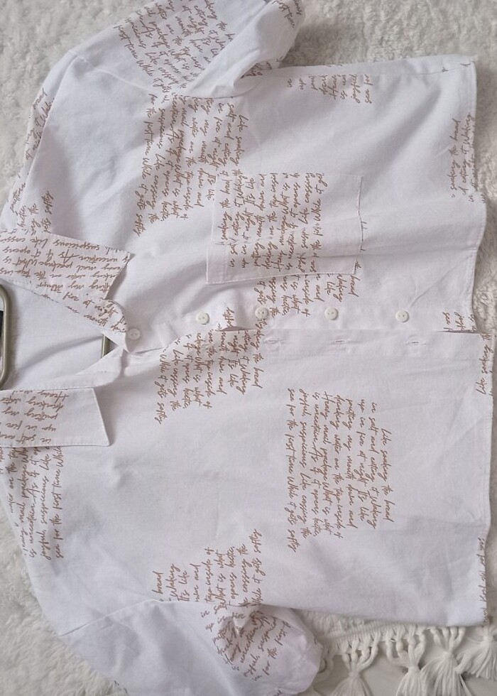 crop gömlek - Görsel 4