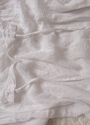 yazlık beyaz üst coquette style - Görsel 3