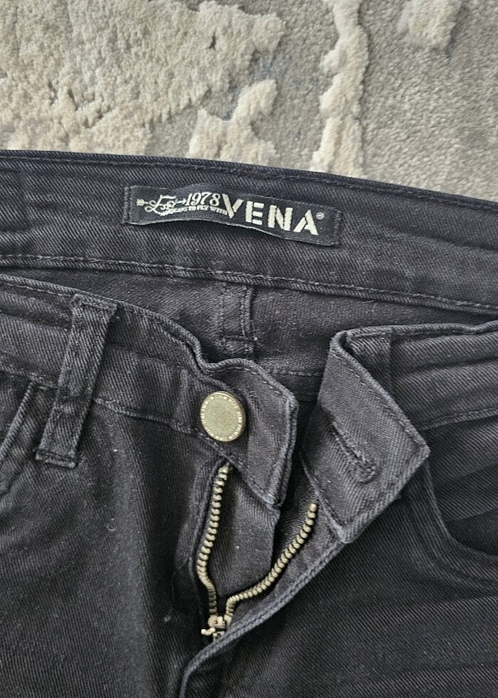 Vena Siyah Kadın Jean Pantolon - Görsel 4