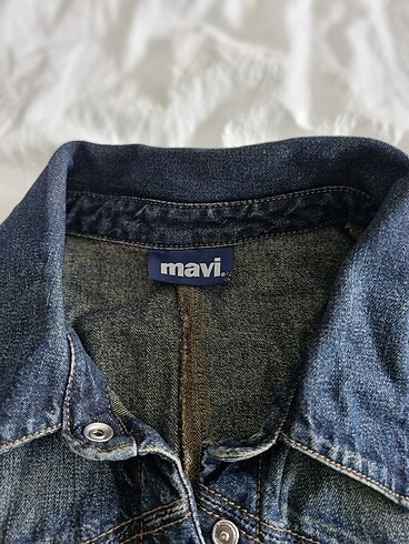 l Beden Mavi marka uzun ceket