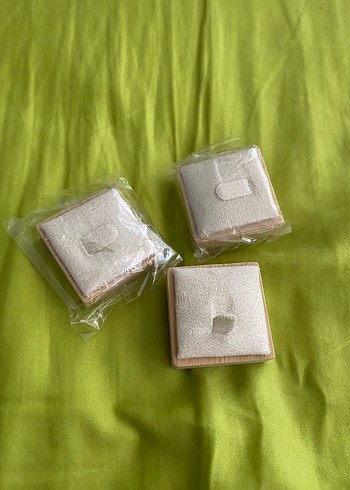 Beden Bambu Yüzük Standı / Takı Sergileme Kutusu (3lü Set)