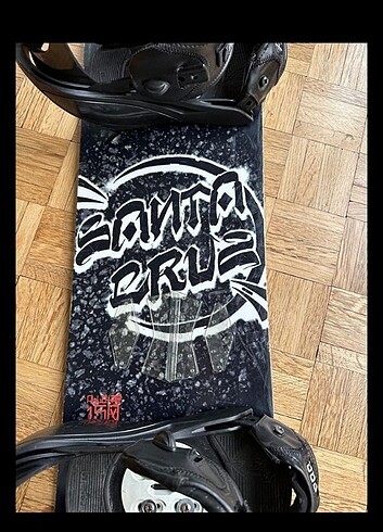 bindingli snowboard 150 cm santa cruz - Görsel 6