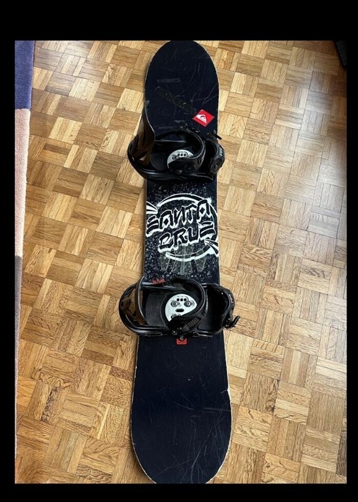 bindingli snowboard 150 cm santa cruz - Görsel 3