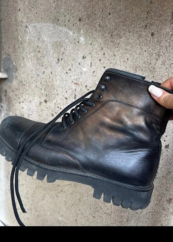 DİVARESE Siyah Erkek Deri Bot - Görsel 5