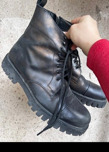 DİVARESE Siyah Erkek Deri Bot - Görsel 10