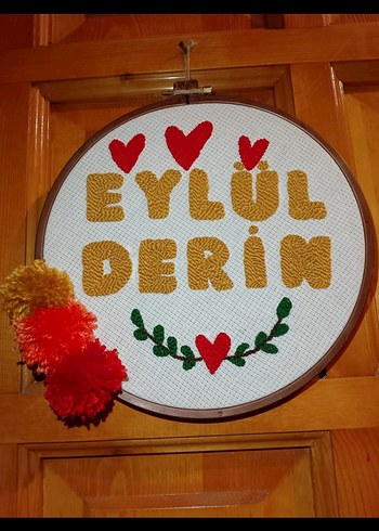 Bohem Tarzda Nakışlı İsim Dekoru kapı süsü - Görsel 4