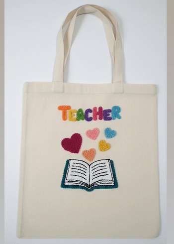 öğretmenler günü hediyesi bez çanta - Görsel 4