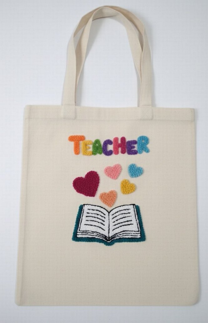öğretmenler günü hediyesi bez çanta - Görsel 3