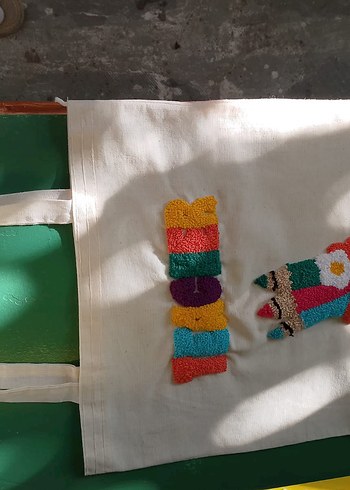 öğretmenler günü Nakışlı Bohem Kadın Çanta - Görsel 17