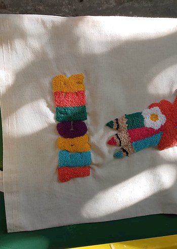 öğretmenler günü Nakışlı Bohem Kadın Çanta - Görsel 16